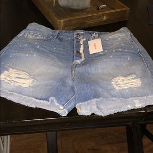 Good American bombshell shorts blue